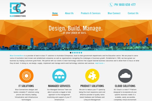 Blue theme site design template sample