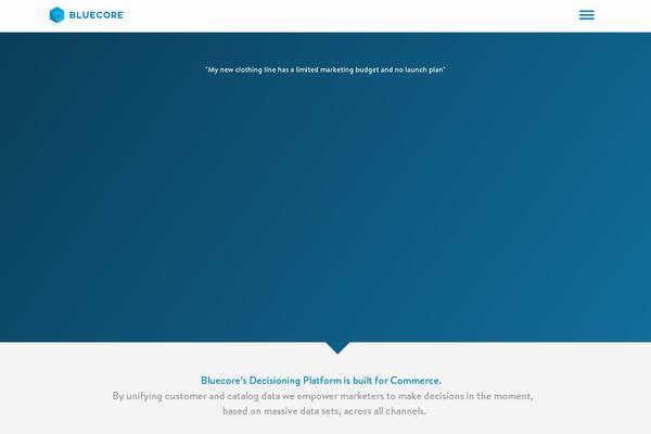 bluecore.com site used Bluecore