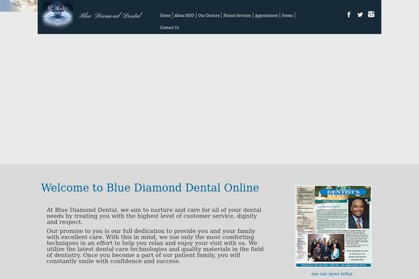 Blue Diamond theme site design template sample