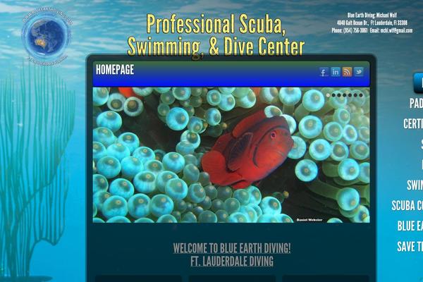 blueearthdiving.com site used Flight