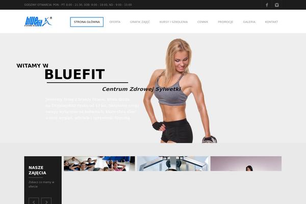 Fitness theme site design template sample