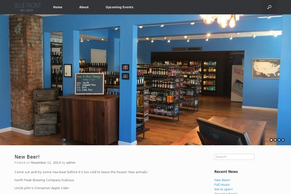 Vantage theme site design template sample