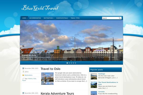 BlueSky theme site design template sample
