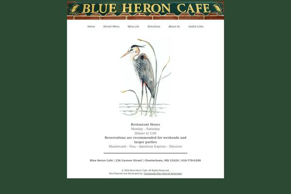 blueheroncafe.com site used Blueheron