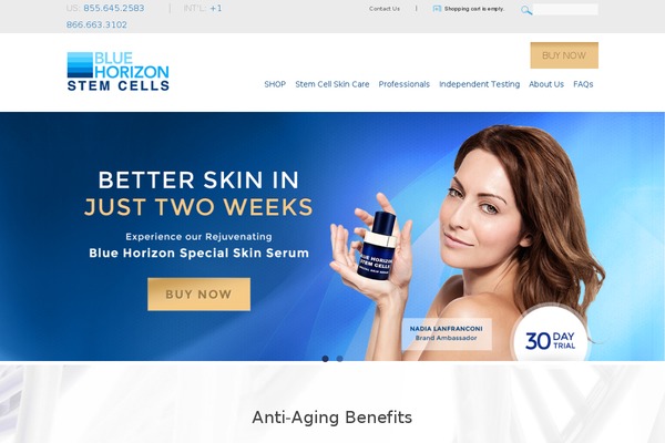 bluehorizonskincare.com site used Nmfe