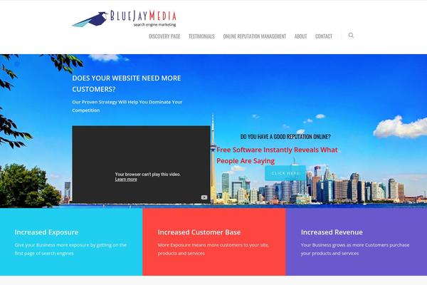 Salient theme site design template sample