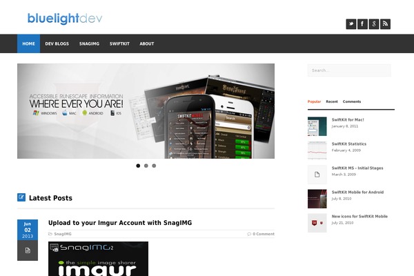 bluelightdev.com site used Improved