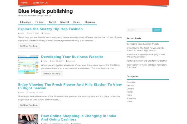 bluemagicpublishing.com site used MesoColumn