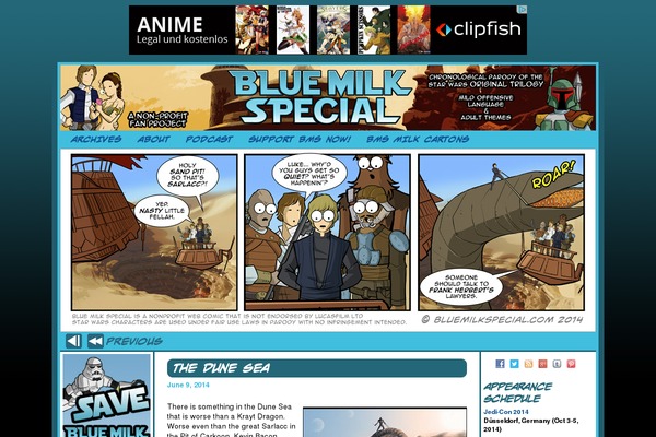 Site using Comic Easel plugin