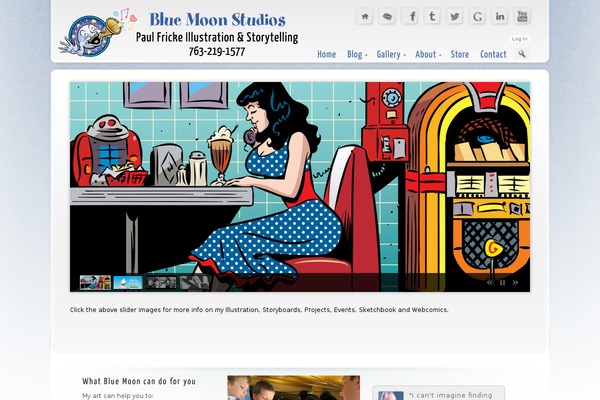 Prestige Light theme site design template sample