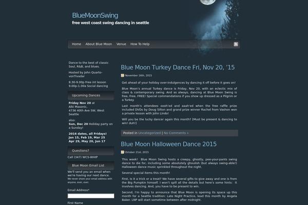 Moon theme site design template sample