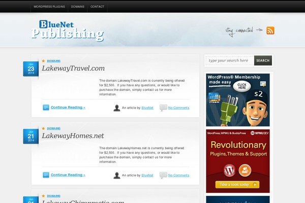 bluenet theme websites examples