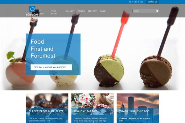 blueplate theme websites examples