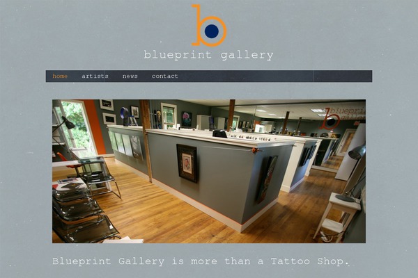 Blueprint theme site design template sample