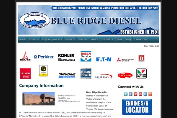 blueridgediesel.com site used Flourishecomm