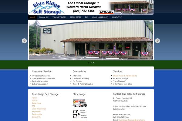 blueridgestorage.com site used Blueridgestorage