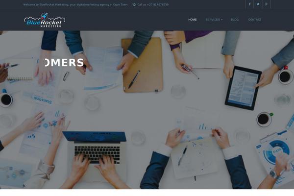 bluerocket.co.za site used Radiam