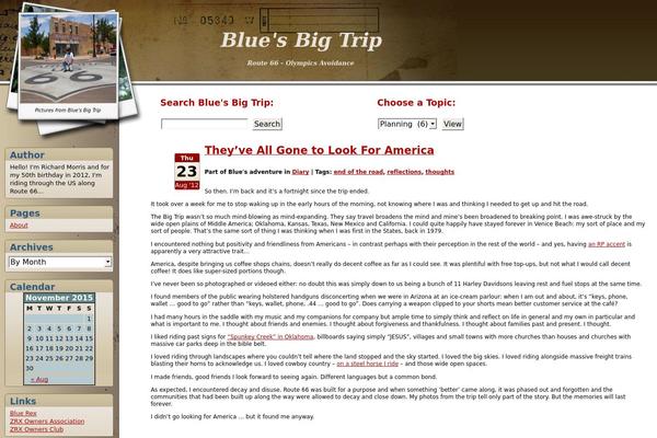 Travelogue theme site design template sample