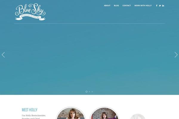 Porcelain theme site design template sample