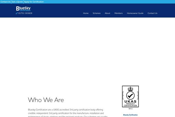 BlueSky theme site design template sample