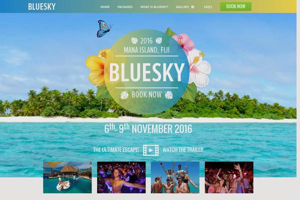 BlueSky theme site design template sample