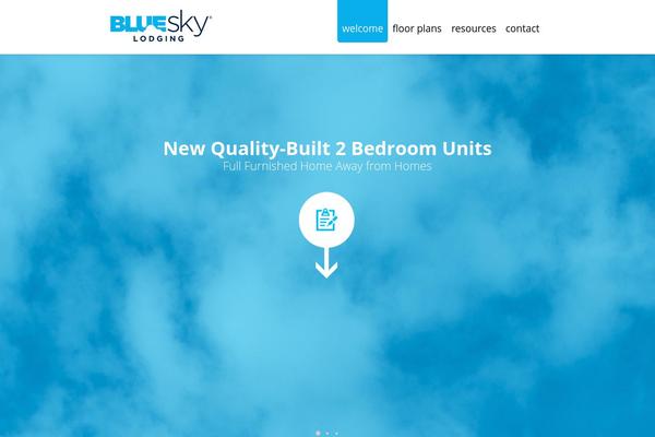 BlueSky theme site design template sample