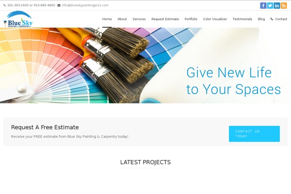 blueskypaintingpros.com site used Groove