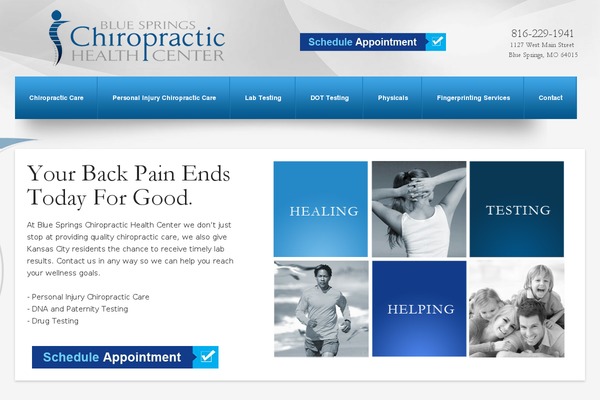 bluespringschiro.com site used Bluesprings