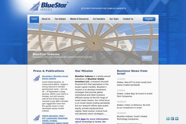 Bluestar theme site design template sample