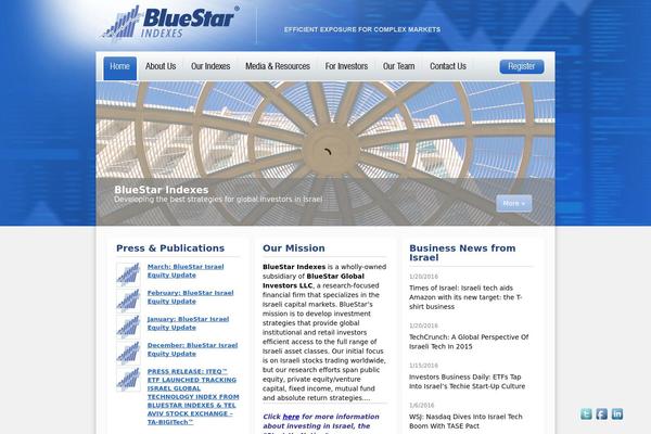 Bluestar theme site design template sample