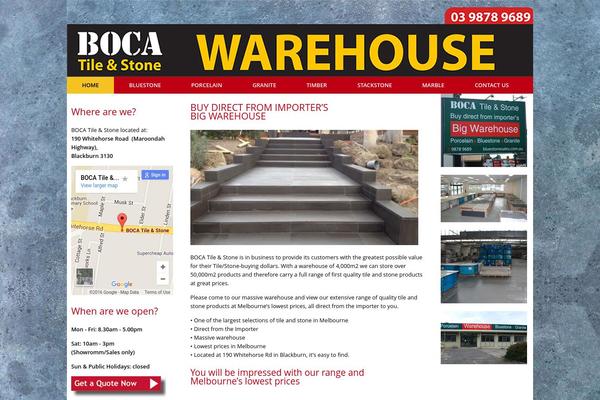 Vantage theme site design template sample
