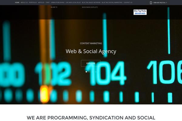 bluetagmedia.com site used Be2-wp