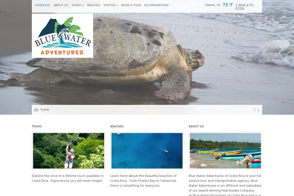 bluewateradventuretours.com site used Wp_aegean5-v1.5