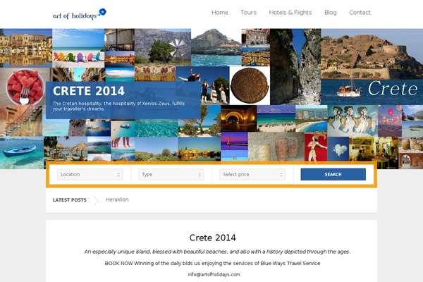 Travelo theme site design template sample