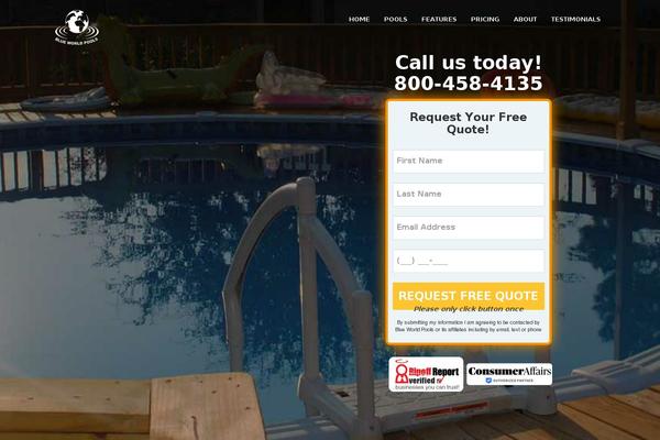 blueworldpools.com site used Wealth