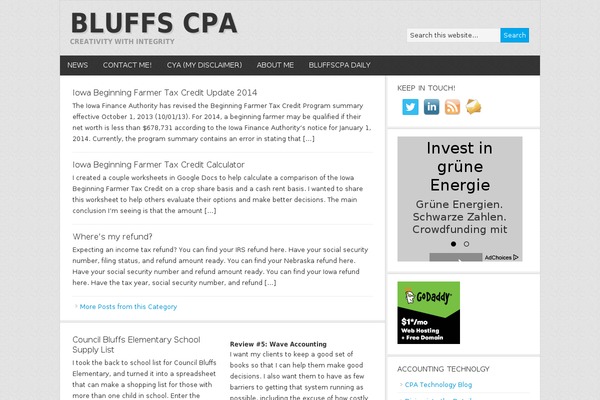 News theme site design template sample