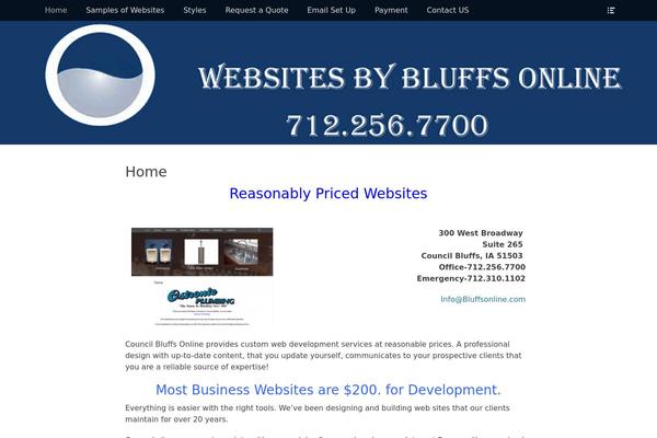 Full Frame theme site design template sample