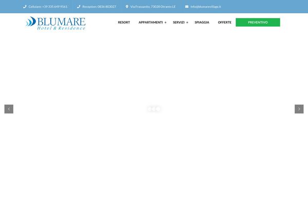 Paradise theme site design template sample