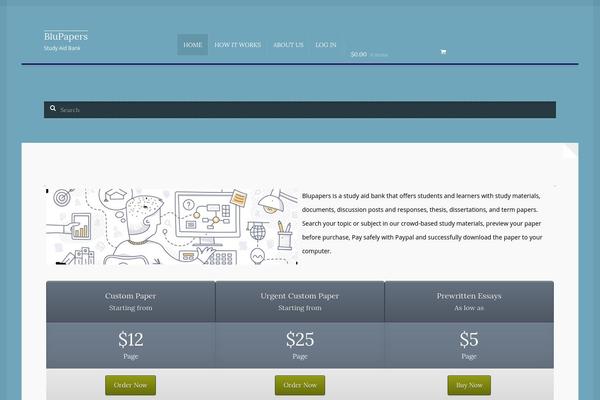 Storefront theme site design template sample