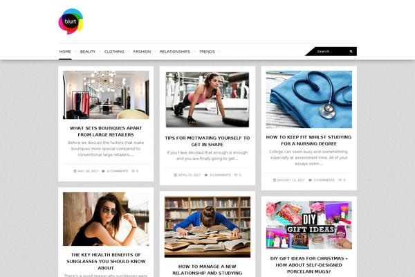 Wpex Fashionista theme site design template sample