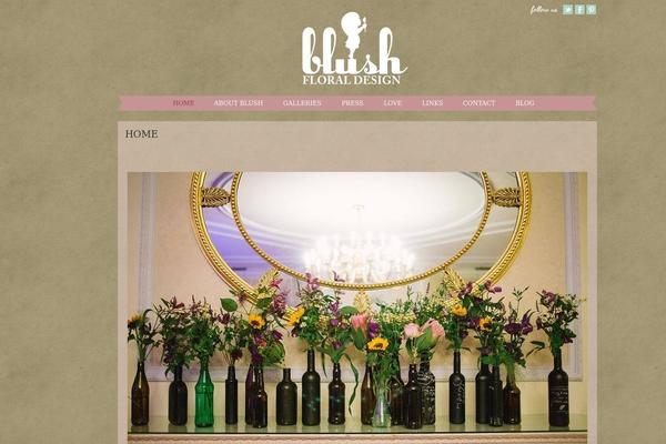 Blush theme site design template sample