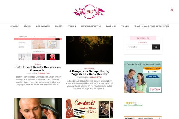 The Voux theme site design template sample