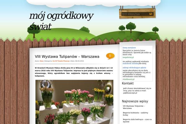 Nature theme site design template sample