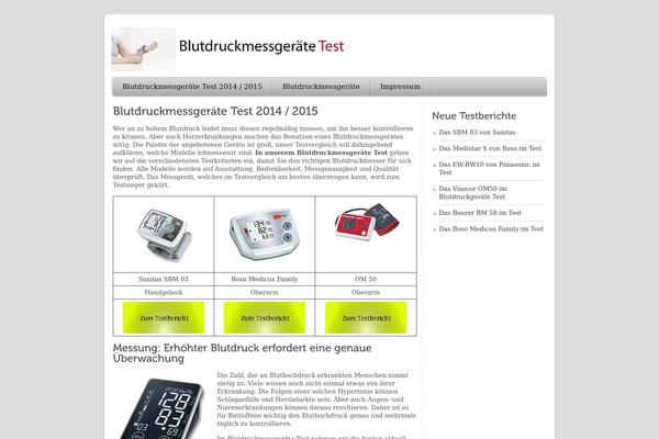 blutdruckmessgeraetetest.net site used Rethinktheme-trial