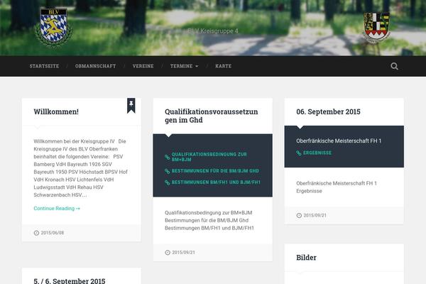 Baskerville theme site design template sample