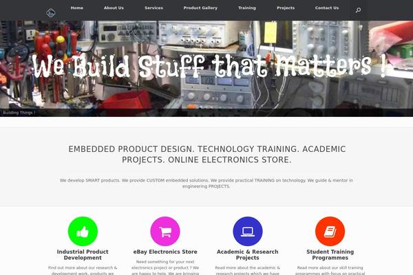 Vantage theme site design template sample