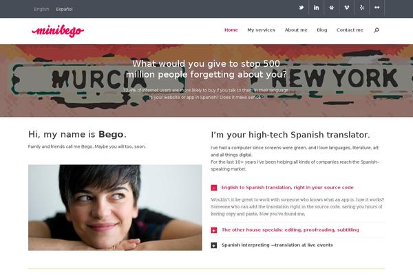 Zero theme site design template sample