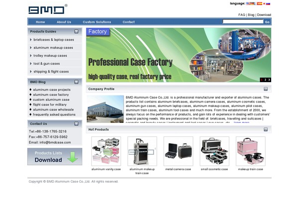 bmdcase.com site used Aluminum-case