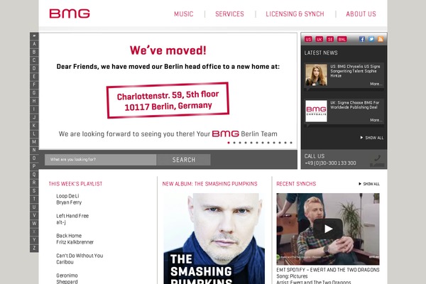bmgmusic.com site used Bmg
