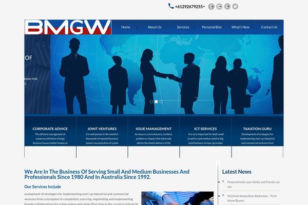 Bmg theme site design template sample